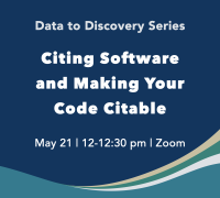 Icon for 5/21 Data to Discovery session on code citation